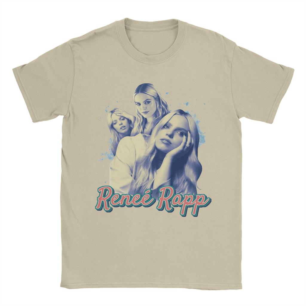 Funny Renee Rapp Vintage 90s TShirt Unisex O Neck 100 Cotton T Shirt Short Sleeve Tees Gift Idea Clothing