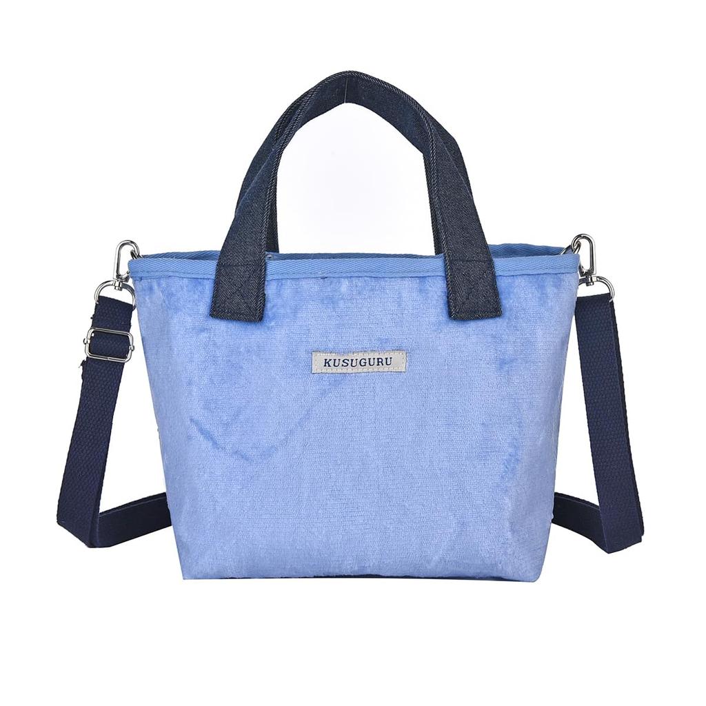 Kusguru Japan Damen Mokemoke Petit Umhängetasche, Blau, 236674