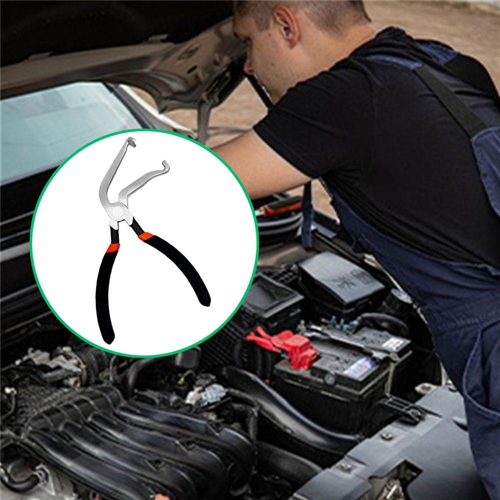 Upgrade 60 Degree Fuel Line Pliers Long Spark Plug Fuel Line Disconnect Tools  for Car