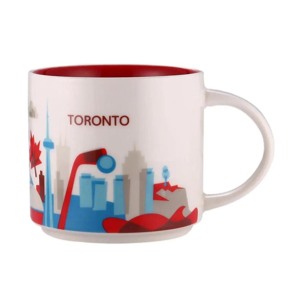 Ins City Cup USA City Bone China Mug Global Collection Ceramic Japan England London Paris Hawaii Chicago New York City Mug 400ML