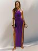 2023 Double-Sided High-Slit Knitted Sling Dress