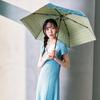 estaa Sun and Rain Floral Heat Sun UV Sky Blue (Esta) Women's Parasol, Umbrella, Foldable, Pattern, Shielding, Protection, Cut, 54cm, 31-230-30325