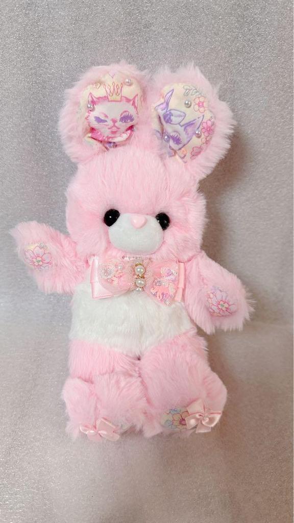 [USED] moco Artist Rabbit Teddy Bear Handmade Plush Toy