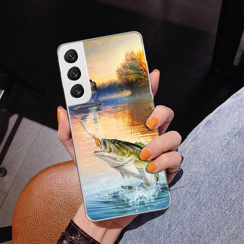 Offshore Angling Fishing Fish Rod Phone Case For Samsung Galaxy S24 S25 Edge S26 Ultra S23 S22 S21 Plus S20 FE + Personalized Pr