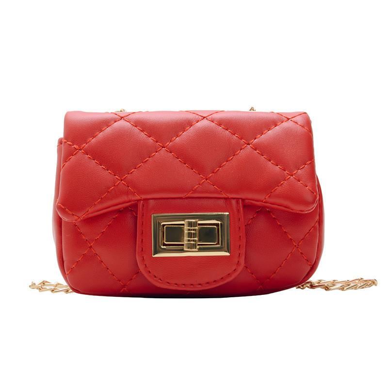 Childrens Fashion Girls Princess Crossbody Bag With Pu Leather And Chain Accessory For Daily Use