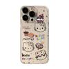 Hello Kitty Transparent Case for Apple 16 Pro Max, 15 Plus, 13, 14, and 12/X