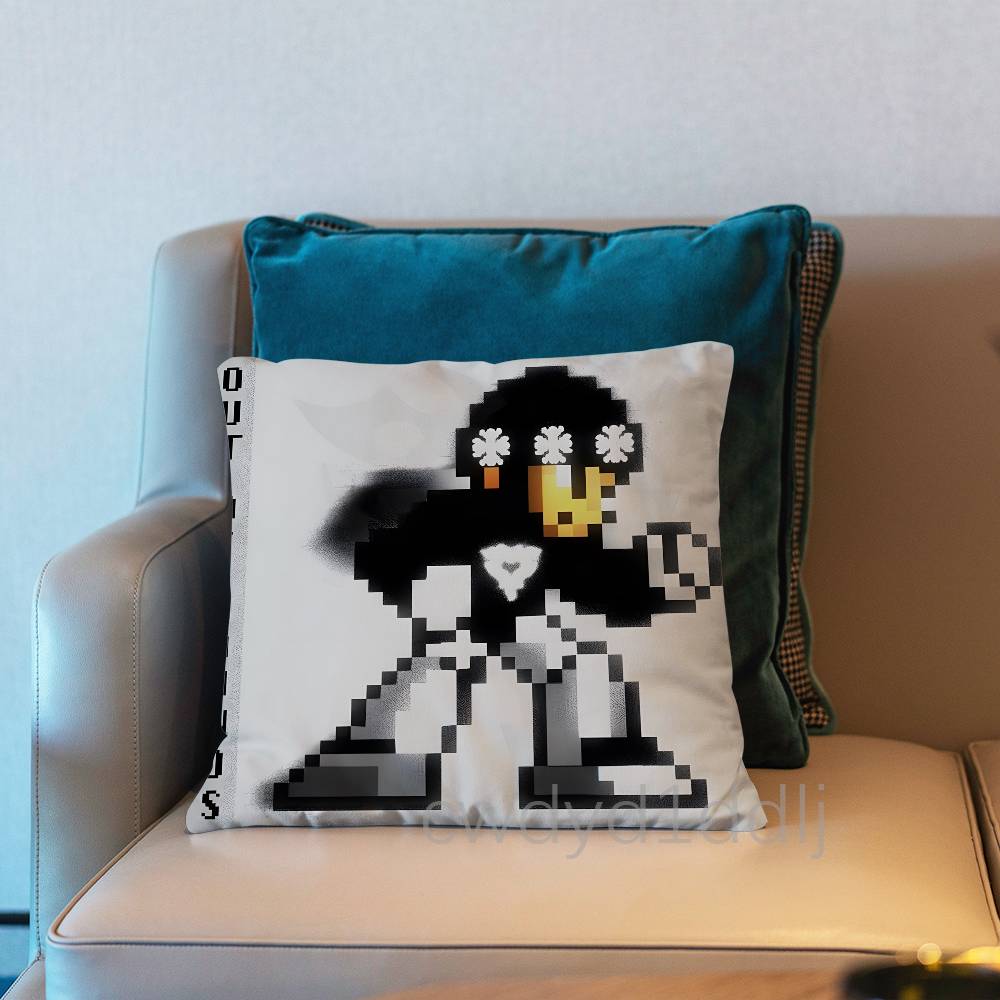 OOdetari DELIRIUM TREMENS Pillow Case Short Plush Sofa Decorative Gift Home Doublesided Printing Cushio 30x30cm