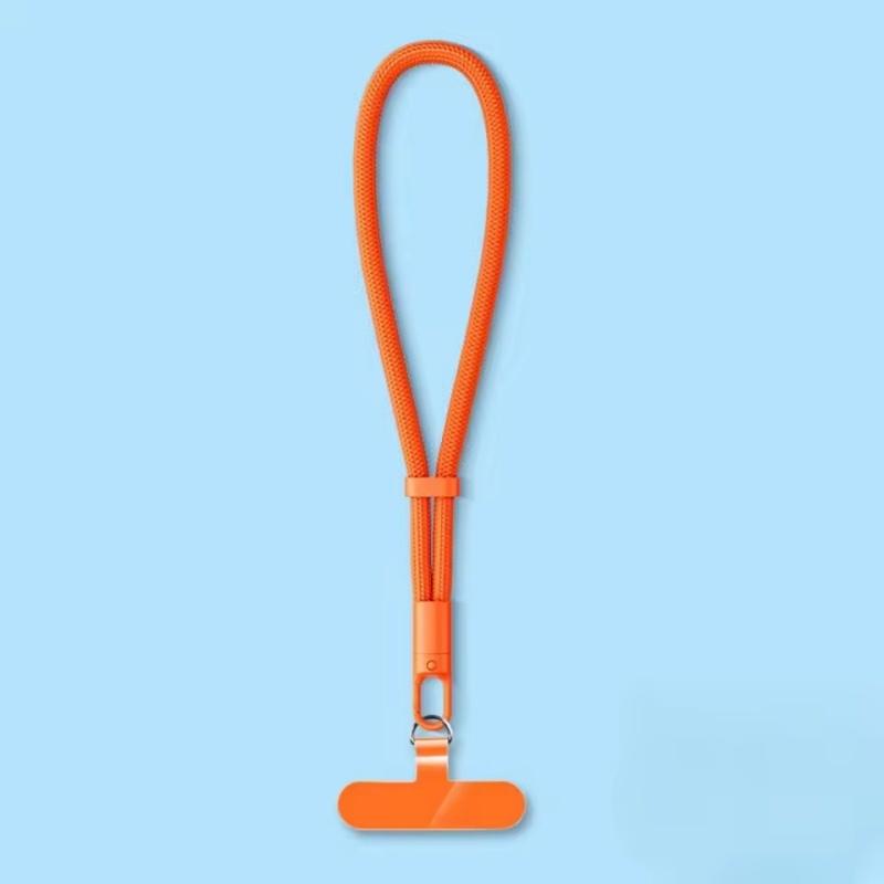 Universal Adjustable Mobile Phone Lanyard Short Wrist Strap with Self-locking Anti-drop Design Durable Polyester Phone Strap