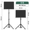GLEAM Music Stand Metal Music Stand with Carrying 2 Includes Music File File and Storage Reading Writing Spectrum Music Holder - Bag, Functions, Clip,