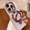 For  Transparent  Magnetic Holder Phone Case For For Iphone 17 Air 11 12 13 15 16 Pro Max Stand Protector On 14 Cover
