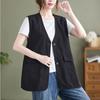 Vest Women's Spring and Summer Vest Outer Wear Loose Thin Casual Vest Sleeveless Jacket