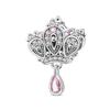 Copper Metal Princess Crown Charm Bead Component Cake Trojan Bead Component Pendant Bead Component Compatible With Authentic Original Necklace