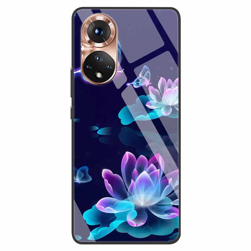 Luxury Case for Huawei Honor 50 Cover Tempered Glass Cover for Huawei Honor 50 Phone Case Honor50 6.57" Coque Bag Fashion Bumper