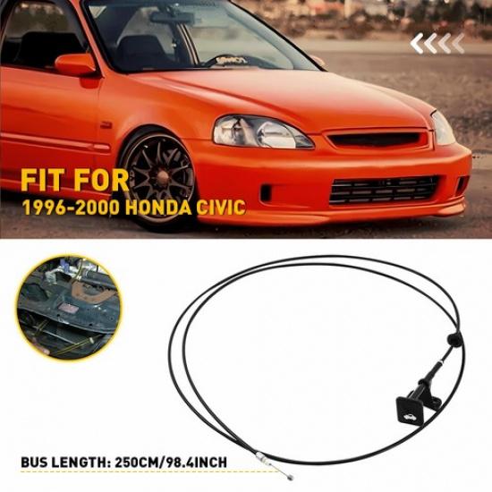 New Hood Release Cable with Handle For Honda Civic 1996-2000 74130S01A01