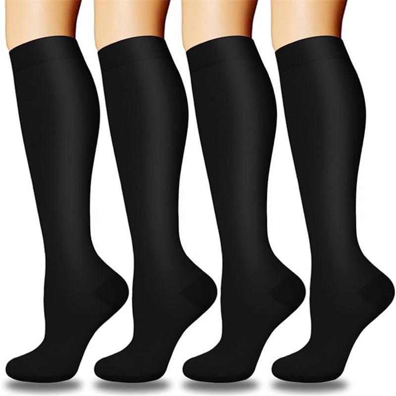 Compression Knee-high Socks Set for Running and Sports - Graduated Support, Multiple Pairs (3/4/6/8)