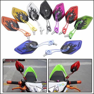 Colorful Aluminum Alloy Universal Rearview Mirror for Electric Vehicles, E-bikes, and Motorcycles