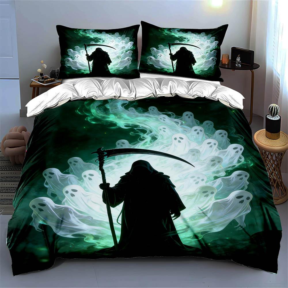 Dark, Ghostly, Silhouette Bedding Duvet Cover Sets Duvet Covers Pillowcases Gifts (1 * Duvet Cover 2 * Pillowcases, Without Duvet Insert)