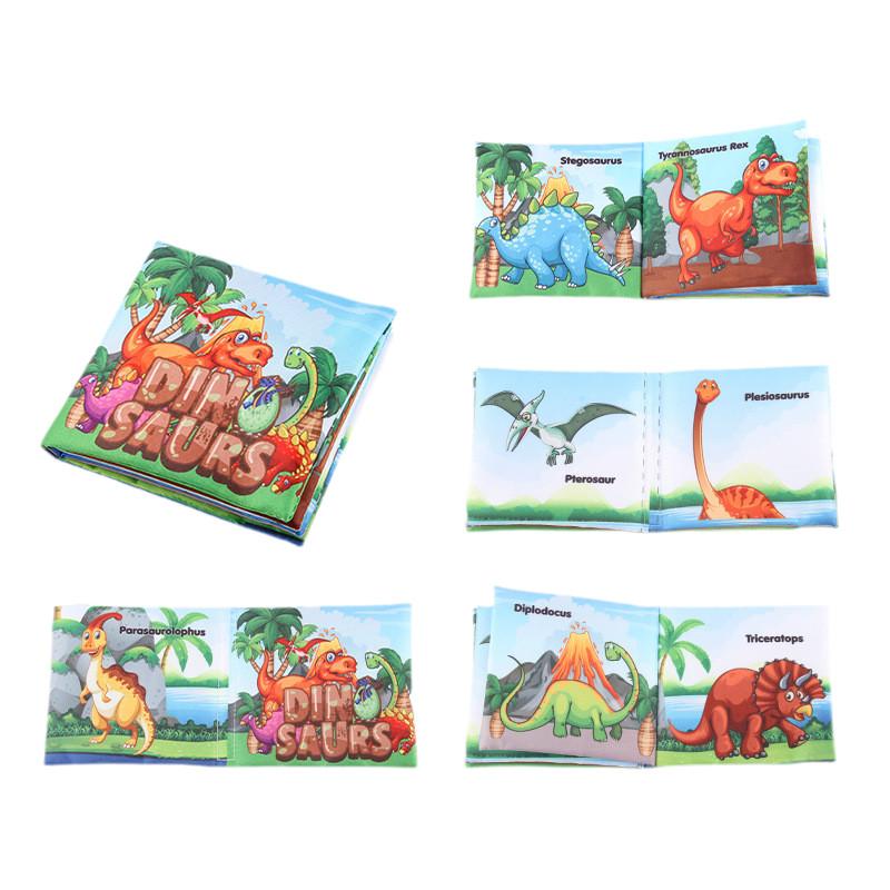 Baby Kleinkind Kognitives Englisches Handflächen-Stoffbuch Spielzeug Reißfest Musikalisches Insekt Tier Stoffbuch