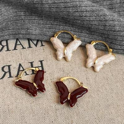 Women's French Vintage Butterfly Earrings