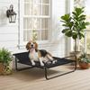 Raised Pet Bed with Slope Headrest, Washable Breathable Mesh, Foot Pads, for Small, Medium Dogs, 91 X 69 X 29cm
