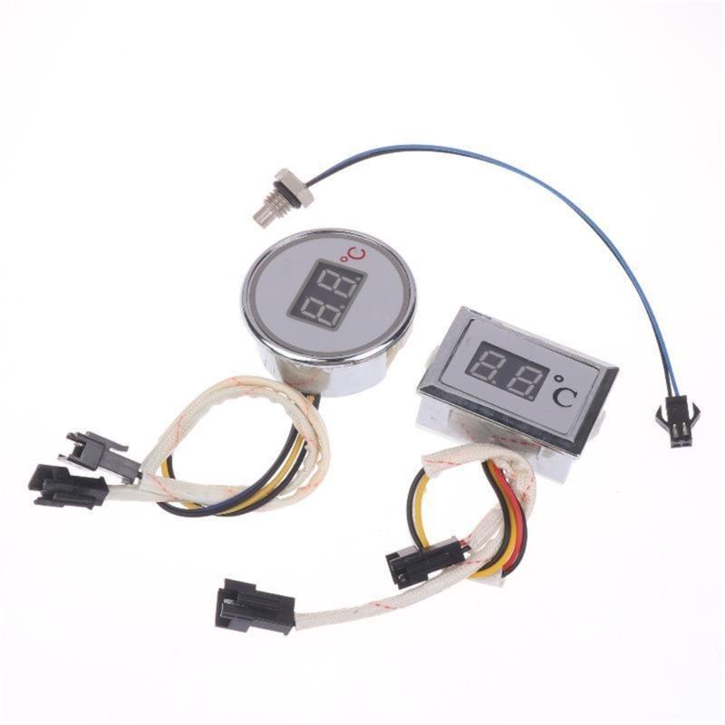 Round/Square Temperature Digital Display Meter Household Natural Gas Water Heater Liquefied Replacement Accessories