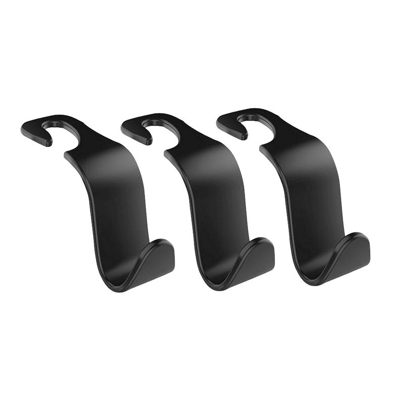 Universal Car Headrest Back Seat Hook Seat Hanger Vehicle Organizer Holder for Handbags Purses Coats and Grocery Bag