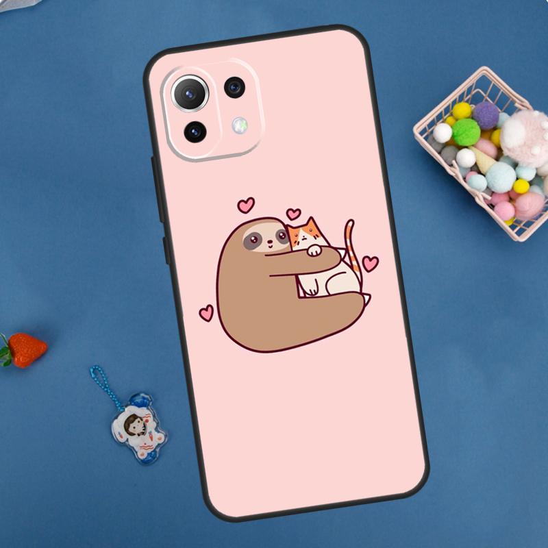 Cute Sloth Animal Case For Xiaomi 13 14 15 Ultra 11T 12T 13T 14T Pro POCO X7 Pro X3 X5 X6 M6 F5 F6 Pro Cover