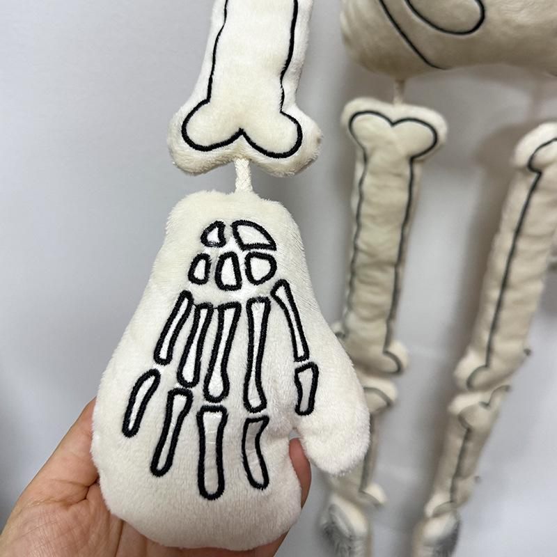 High-Quality 5PCS 110cm Halloween Horror Skull Fluffy Dolls Happy Halloween Party Soft Pillow Home Decor Plush Playthings