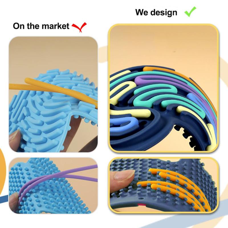 Juguete De Alivio Del Estrés En Forma De Árbol De Navidad De 12 Cuerdas, Tablero De Actividad Sensorial Educativa De Grado Alime