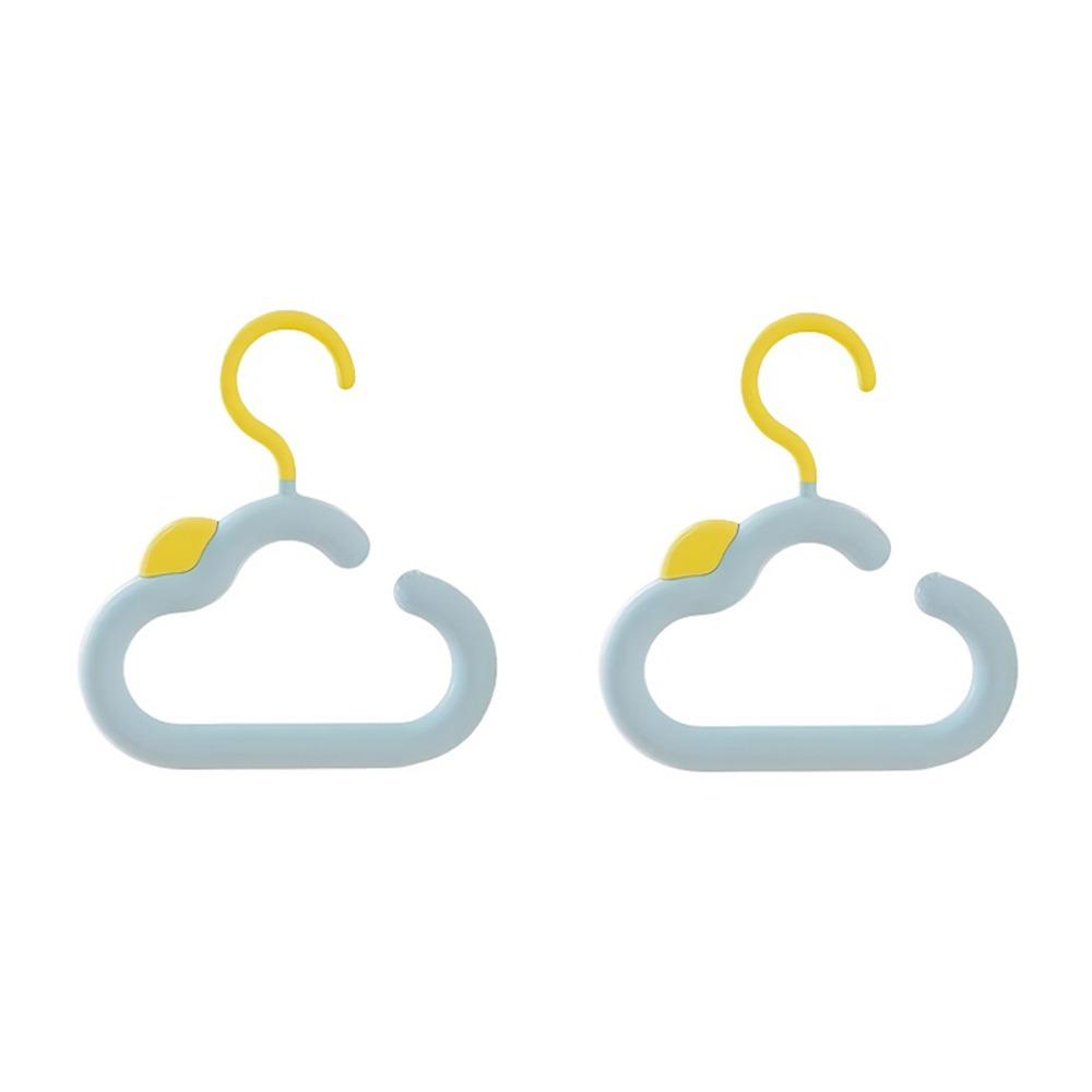 

2PCS Colorful Aroma Cloud Hook Plastic Bag Hanging Rack Multi-functional Scarf Tie Hanger Home Use жёлтый/синий