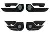 AXIS Door Kick Guard with Harman Kardon Logo for Subaru Forester Part Number Hole, Black, SL, Kg-sfl-110-with-hole-bl