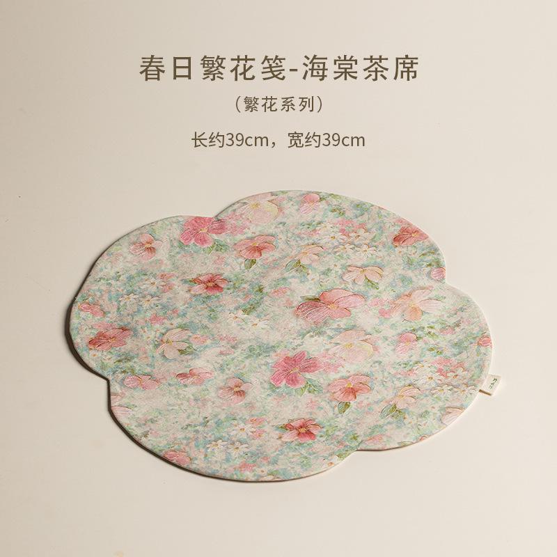 Плетеные цветы Подставки под чайник Бутик Подставка под чайник Подставка под напитки Салфетка на обеденный стол Декор для китайского чайного сервиза