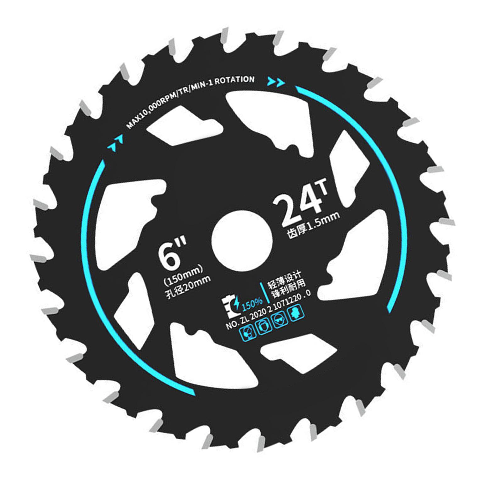 

Энергосберегающий диск для циркулярной пилы для литиевых электропил, сплавная конструкция с шумоподавлением и теплоотводом, 24 зуба 4