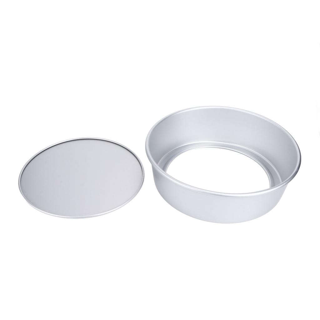 10 Inch Round Cake Mold Anodized Aluminium Cake Pans with Removable Base Baking Mold for Wedding Birthday Party