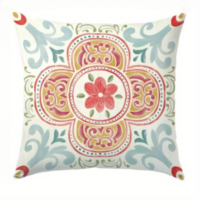 Copricuscini Estivi con Motivo Bohemien ad Acquerello Copricuscini Decorativi Comfort per la Casa Soggiorno Camera da Letto Divano Arredamento per la Casa Arte