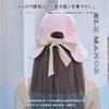 Sun Protection UV Bucket Breathable Slimming Bow Tie Adjustable Lightweight Size [Kryoza] Women's Hat, 50+, Hat, Mesh, Effect, Ribbon, Elastic,