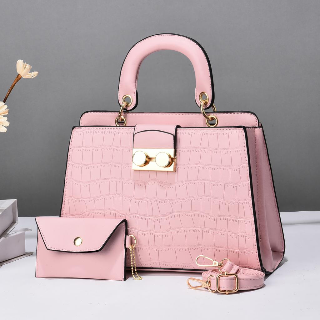 Western Style Shoulder Bag Fashion Embossing Mother and Child Bag Crossbody Shoulder Handbag