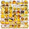 50pcs Duck Stickers,Cute Yellow Duck for Water Bottles Phone