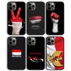 Indonesien Flagge Handyhülle Rückseite für iPhone 17 Air 16 15 14 13 11 12 Pro Max PlusS Hülle Coque