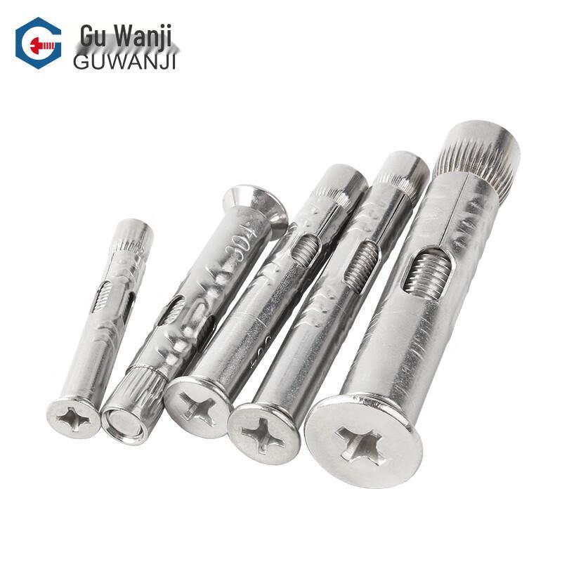 Guwanji 304 Stainless Steel Flat Head Drop-in Anchor Bolts