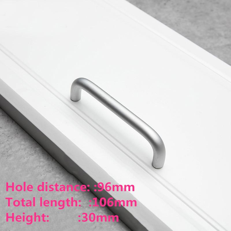 European Oxidation Matte Cabinet Handles Aluminum Alloy Door Knobs  Holder Case Box Puller Kitchen Cabinet Pulls Drawer Pulls