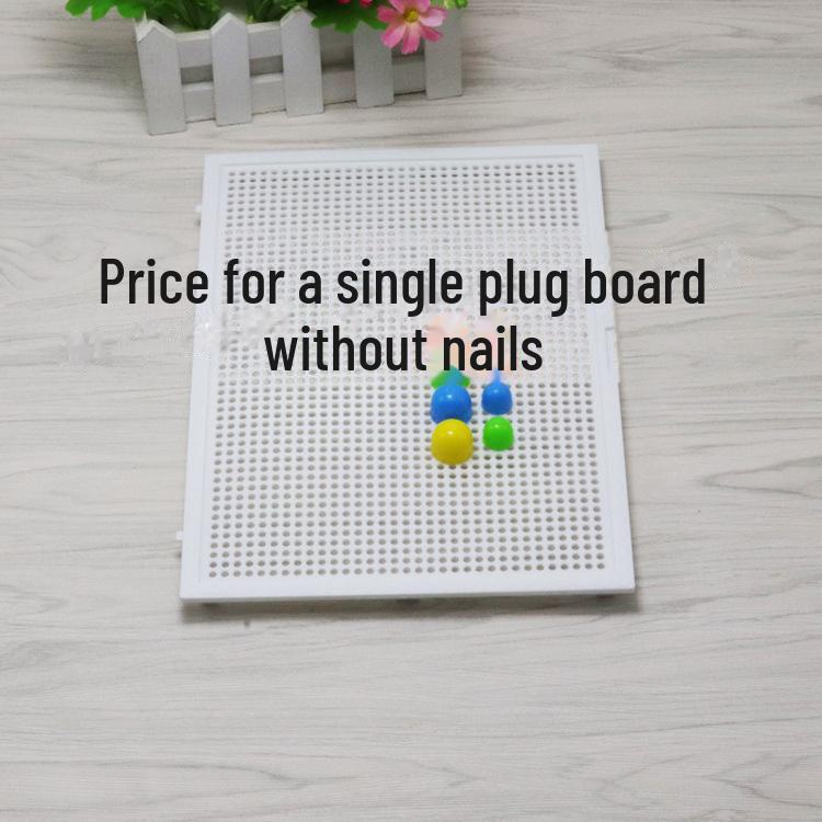 

Creative 296-Piece Mushroom Nail Puzzle Board for Kids Ages 3-7