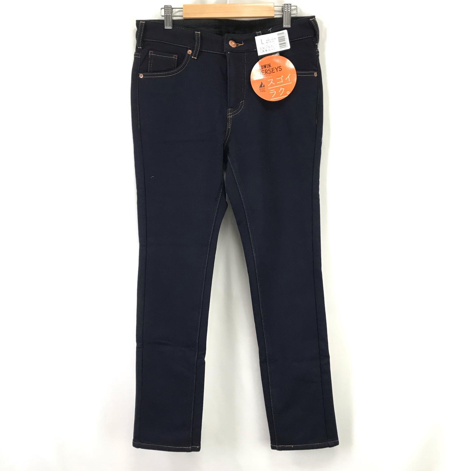 

НОВЫЕ ДЖИНСЫ EDWIN Теплые Осенне-Зимние Джинсовые Брюки Женские L Длина по внутреннему шву 79 см Флисовая Подкладка(ИСПОЛЬЗОВАЛ)