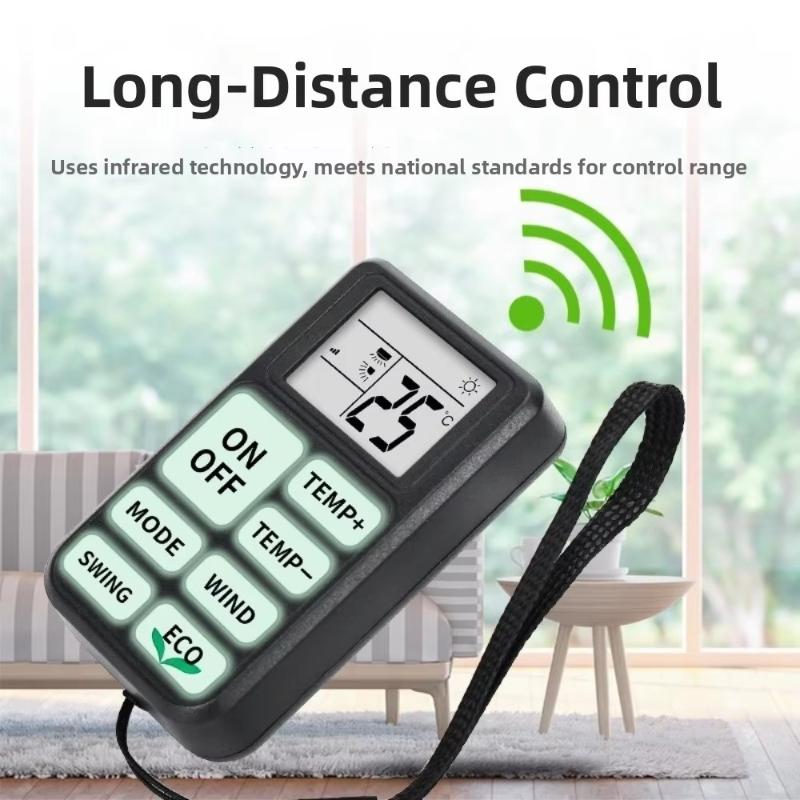 English Version Universal AC Remote Control 1PCS Low Power Consumption Compatible with Most Air Conditioner for Daily Use