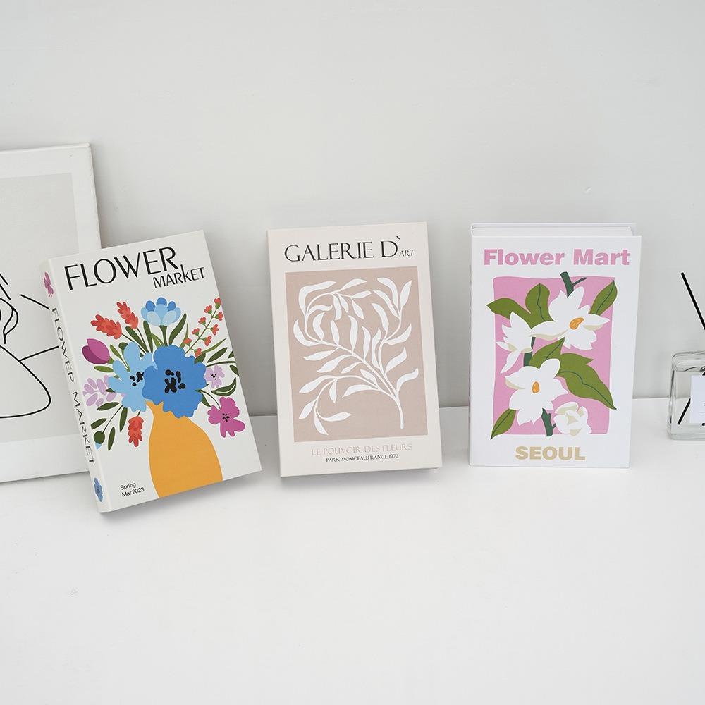 3PCS/Set Photo Props Decorative Simulation Books Paper Faux Books Creative Fake Books  Bedroom