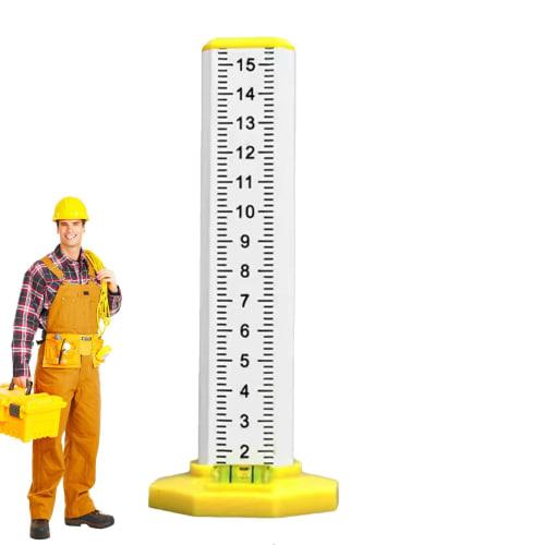Equal Height Ruler - Double-Sided Height Scale, Horizontal Elevation Ruler | Floor Tile Equal Height Ruler with Magnetic Base, Drop Ceiling Tile, Pave