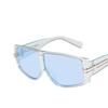 Steampunk Blue Sunglasses Plastic Irregular Frame Future Style Trendy Fashion Essential Gift for Going Out