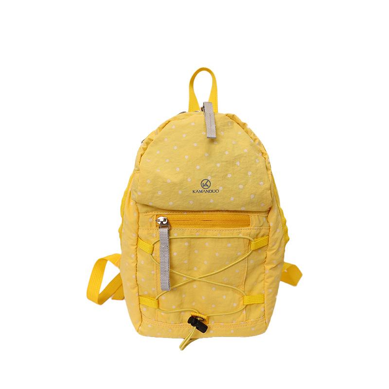 Schoolbag Fashion Women's Casual Backpack 1011 Polka Dot Simple Travel Backpack Trendy Cool Versatile Backpack