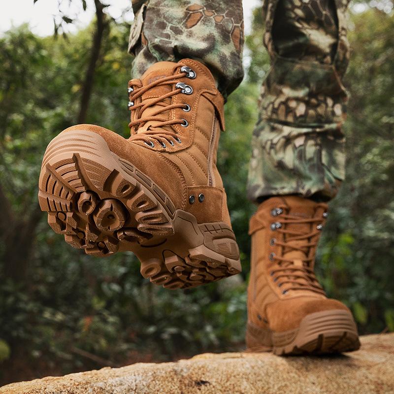 Autumn and Winter High-top Combat Boots Hiking Boots Training Camping Summer Camp Special Forces Martin Boots