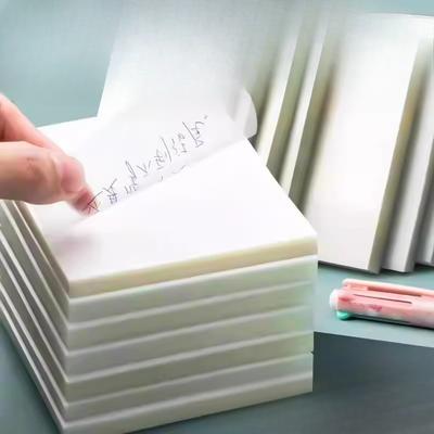 Carta per Note Adesive Trasparente con Capacità di Scrittura e Proprietà Adesive, che Permette Note Rimovibili con un'Elevata Qualità Estetica.
